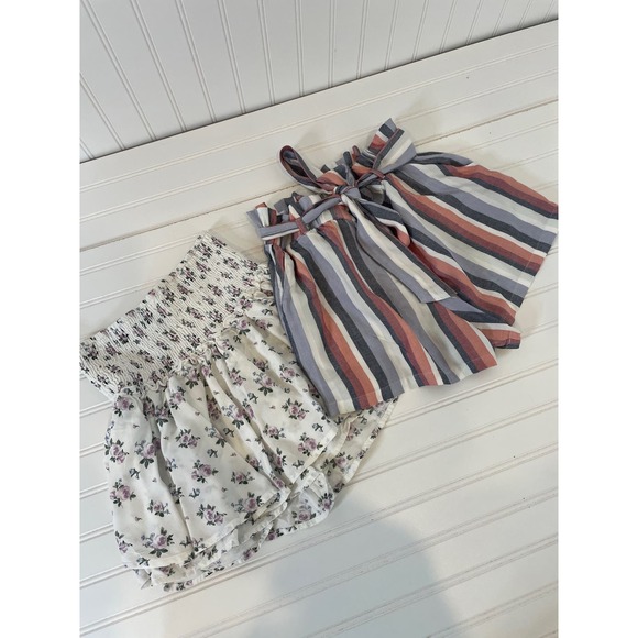 Hollister Pants - Hollister Ultra High-Rise Skort & Striped Belted Paperbag Shorts Bundle Size XS